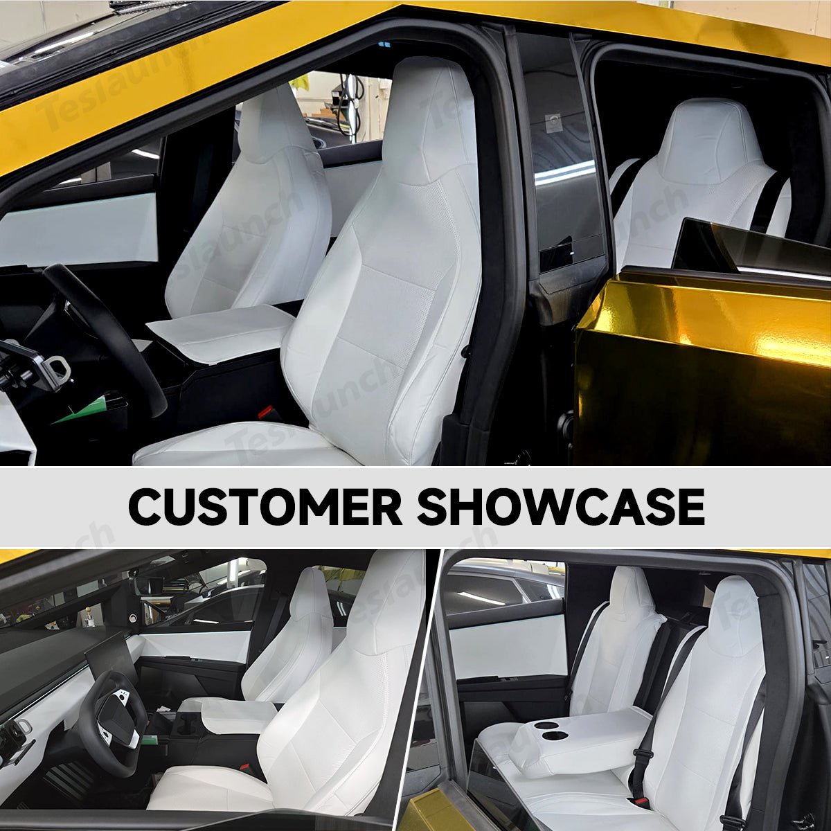 All-Inclusive Cybertruck Seat Covers for Tesla Cybertruck 2024+