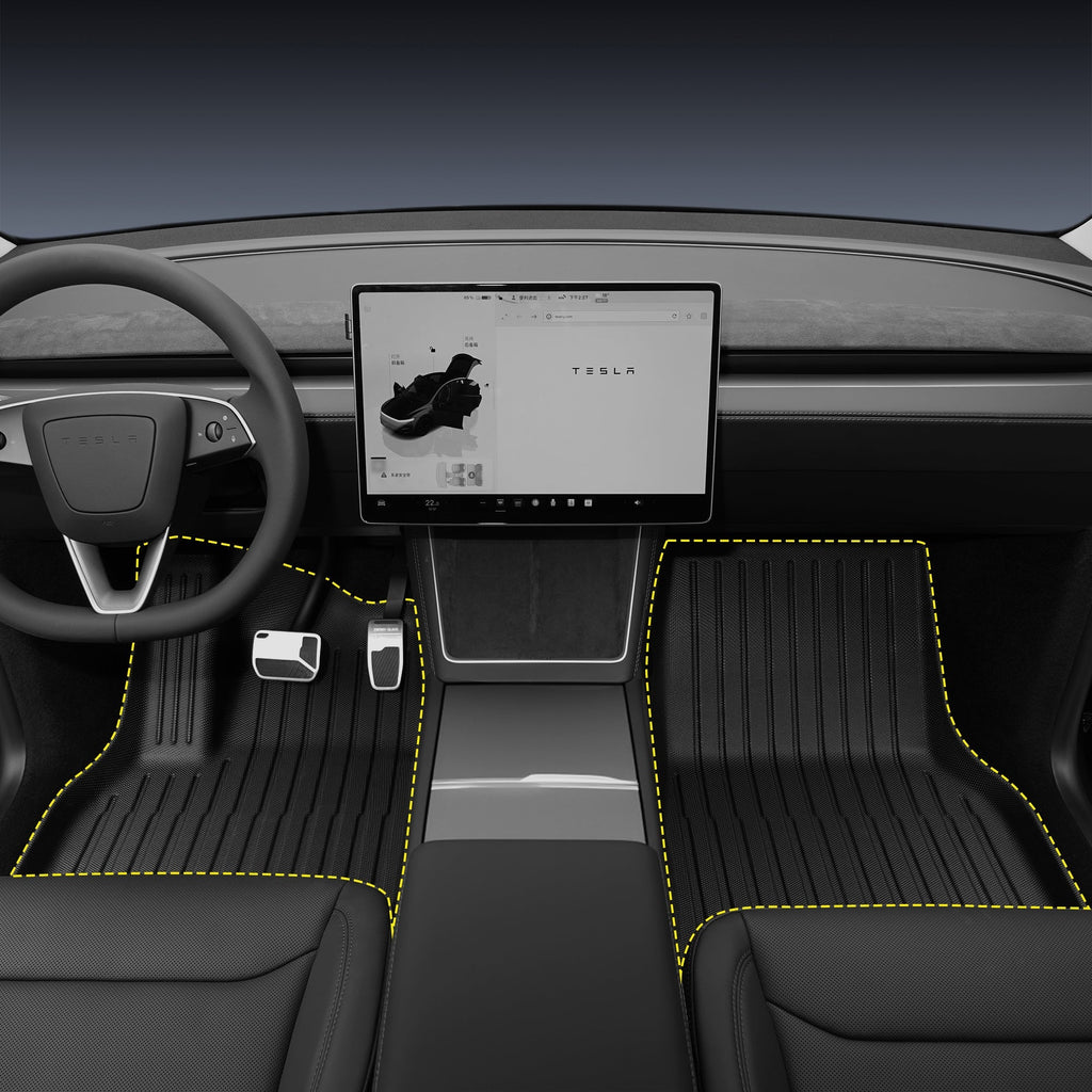 All Weather 3D TPE Floor Mats for Tesla Model Y Juniper