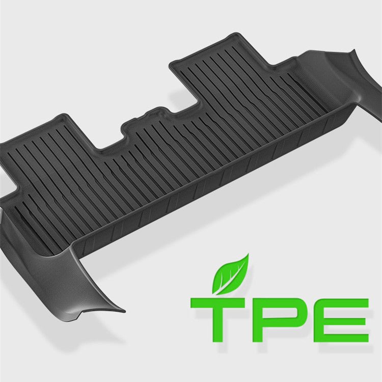 All Weather TPE Floor Mats with Door Sill Protector for Model Y Juniper (LHD)