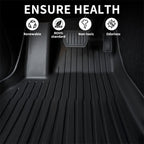 All Weather TPE Interior Floor Mats Cargo Liners Set for 2021-2023 Tesla Model 3