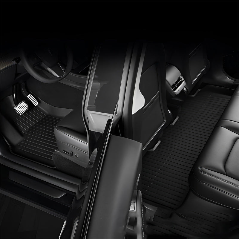 All Weather TPE Interior Floor Mats Cargo Liners Set for Tesla 2021-2024 Model Y