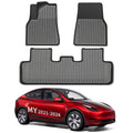 All Weather TPE Interior Floor Mats Cargo Liners Set for Tesla 2021-2024 Model Y