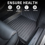 All Weather TPE Interior Floor Mats Cargo Liners Set for Tesla 2022+ Model S