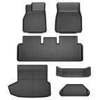 All Weather TPE Interior Floor Mats Cargo Liners Set for Tesla 2022+ Model S
