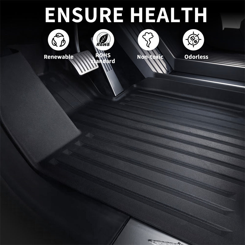 All Weather TPE Interior Floor Mats Cargo Liners Set for Tesla Cybertruck