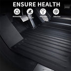 All Weather TPE Interior Floor Mats Cargo Liners Set for Tesla Cybertruck