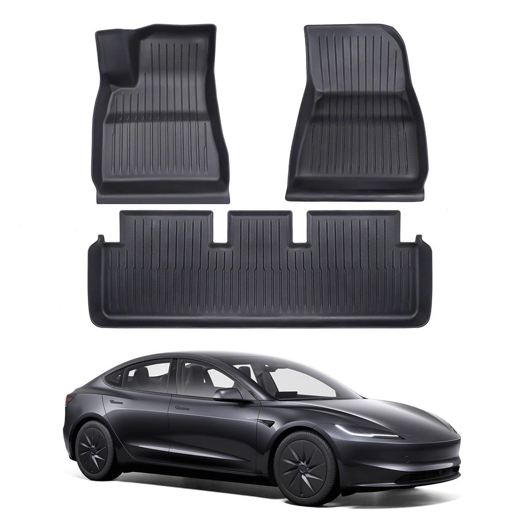 All Weather TPE Interior Floor Mats Cargo Liners Set for Tesla Model 3 Highland Standard 2025+