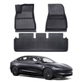 All Weather TPE Interior Floor Mats Cargo Liners Set for Tesla Model 3 Highland Standard 2025+