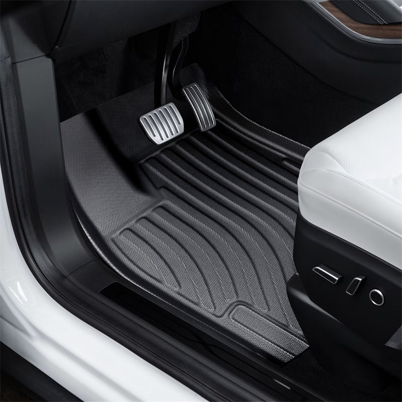 All Weather TPE Interior Floor Mats Cargo Liners Set for Tesla Model X 2021+