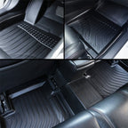 All Weather TPE Interior Floor Mats Cargo Liners Set for Tesla Model X 2021+
