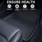 All Weather XPE Interior Floor Mats Cargo Liners Set for 2021-2023 Tesla Model 3