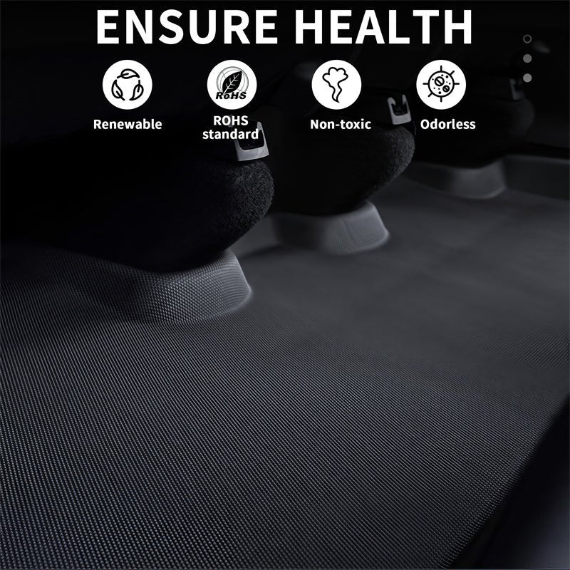 All Weather XPE Interior Floor Mats Cargo Liners Set for Tesla 2021-2024 Model Y 5 Seater