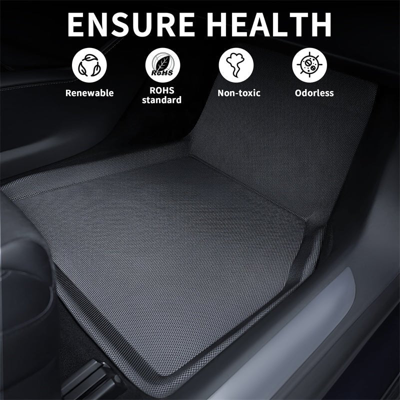All Weather XPE Interior Floor Mats Cargo Liners Set for Tesla 2021+ Model S