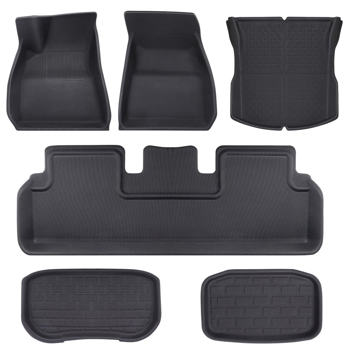 All Weather XPE Interior Floor Mats Cargo Liners Set for Tesla 2024+ Model 3 Highland