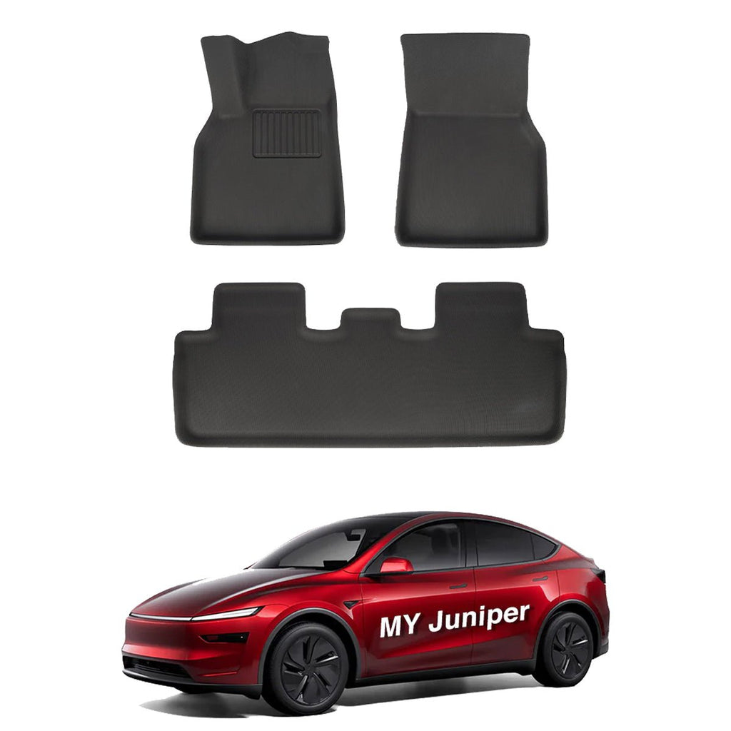 All Weather XPE Interior Floor Mats Cargo Liners Set for Tesla 2025+ Model Y Juniper