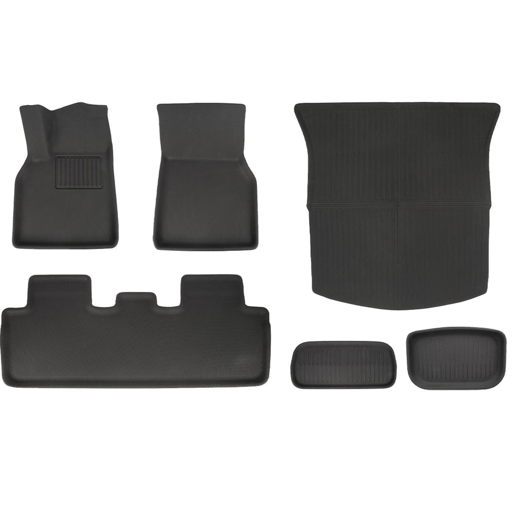 All Weather XPE Interior Floor Mats Cargo Liners Set for Tesla 2025+ Model Y Juniper
