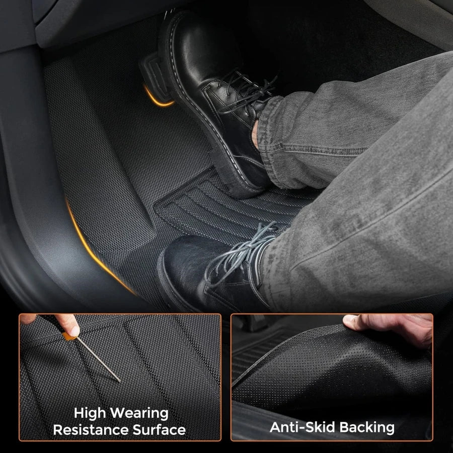 All Weather XPE Interior Floor Mats Cargo Liners Set for Tesla Model 3 Highland Standard 2025+