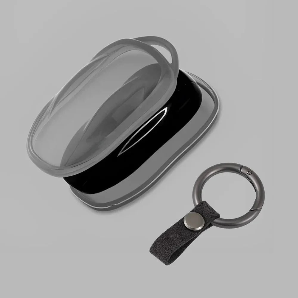 Alloy and Leather Key Fob Cover for Tesla Model 3/Y/S/X