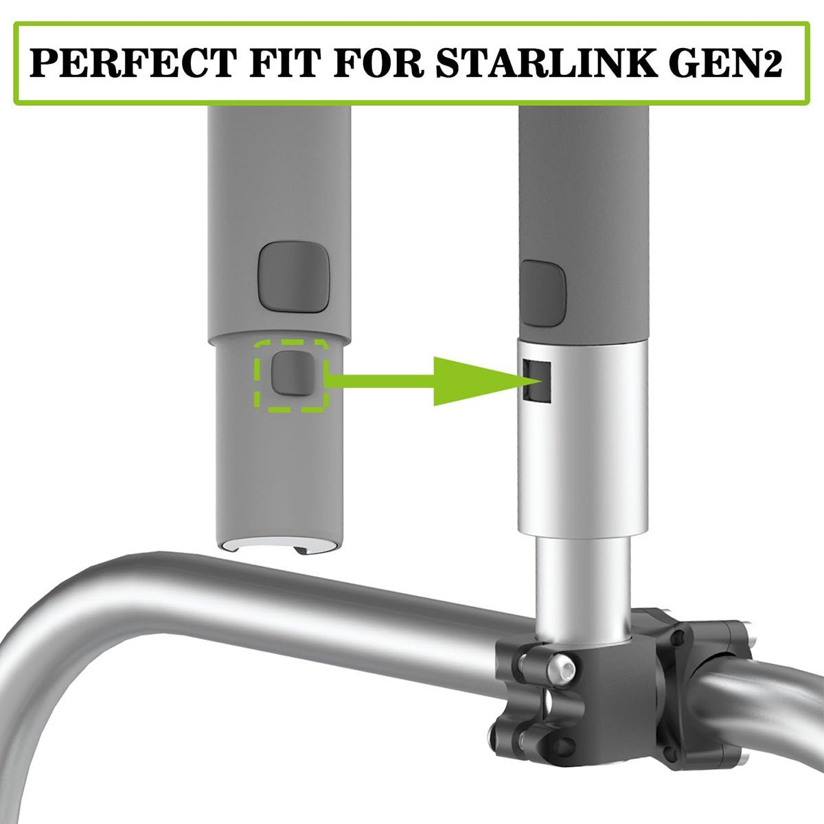 Alloy Starlink Mount with Pipe Adapter for Starlink Gen 2