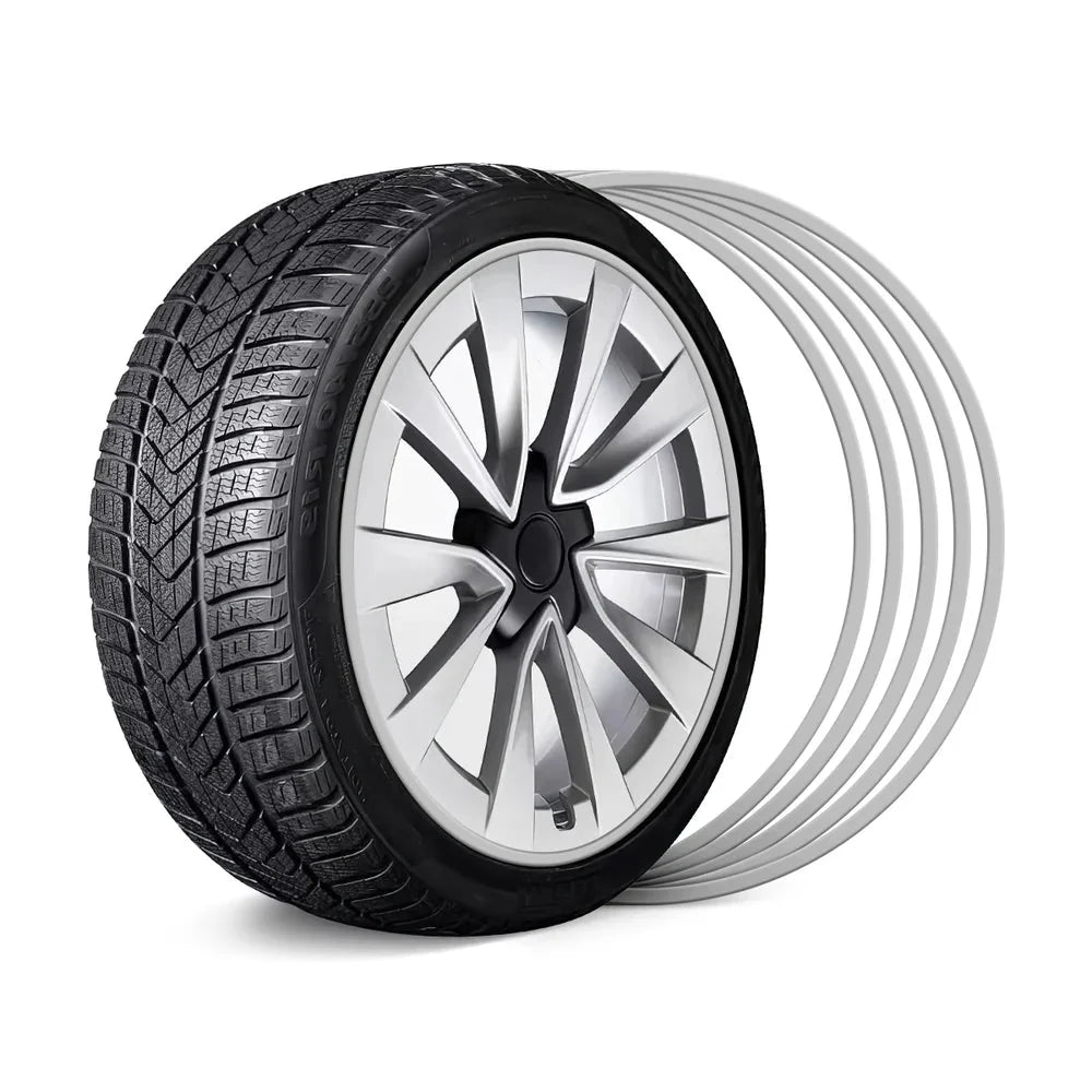 Black Aluminum Alloy Wheel Rim Protector- Fits All Cars
