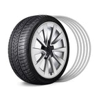 Black Aluminum Alloy Wheel Rim Protector- Fits All Cars
