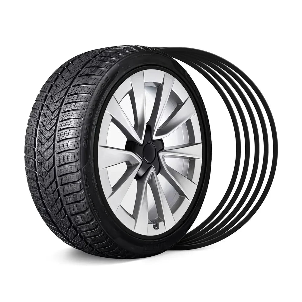 Aluminum Alloy Wheel Rim Protector- Fits All Cars (5pcs）