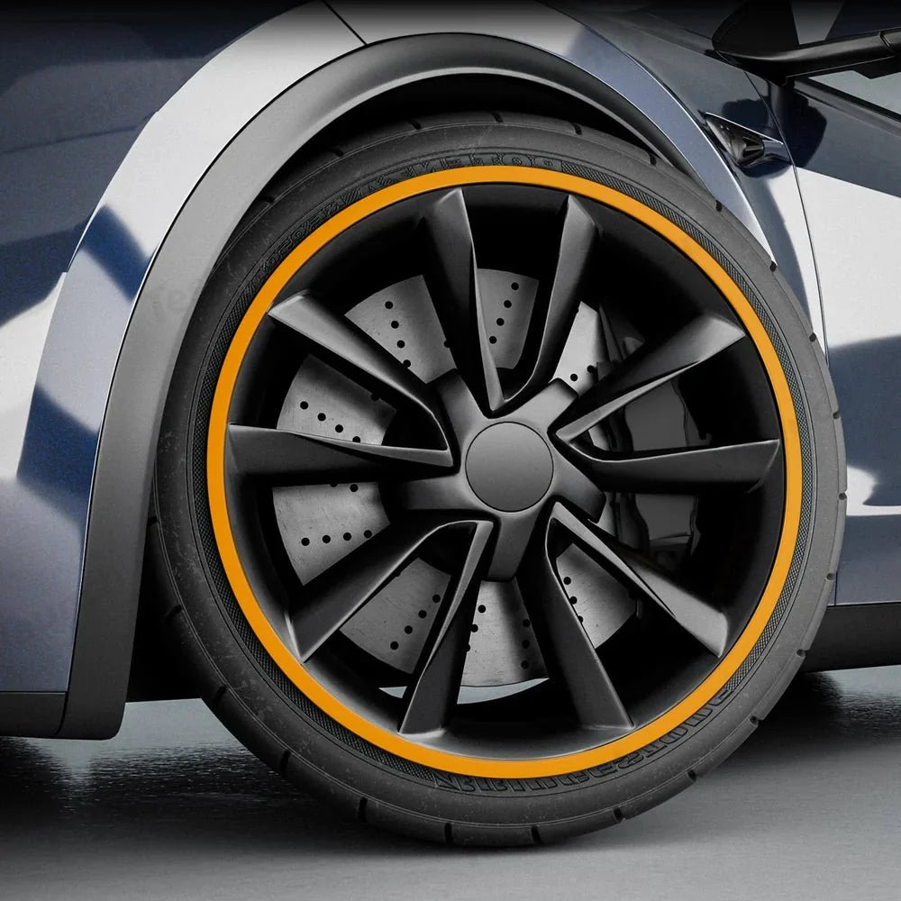 Aluminum Alloy Wheel Rim Protector- Fits All Cars (5pcs）