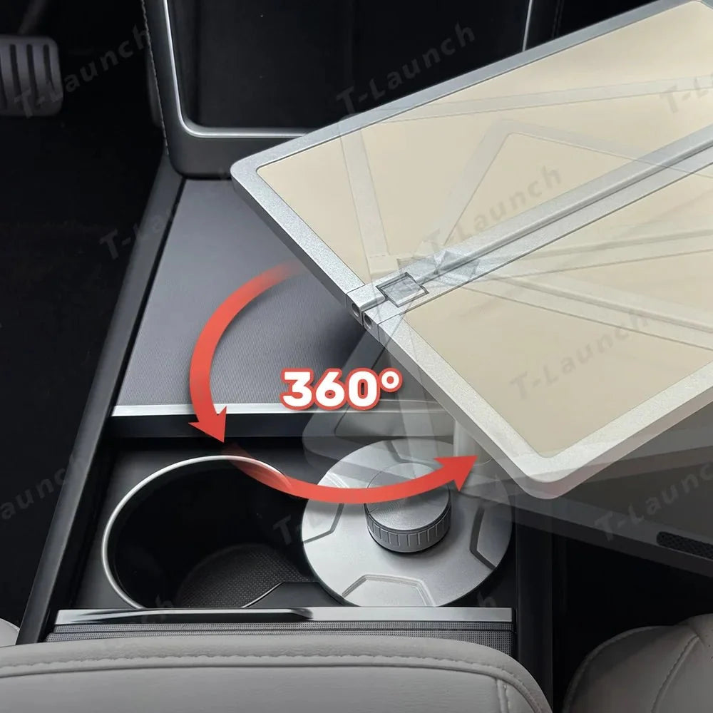 Aluminum Foldable Floating Car Table for Tesla Model 3/Y/S/X