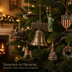 America 250 Advent Calendar 2026 - 24 American Heritage Christmas Ornaments
