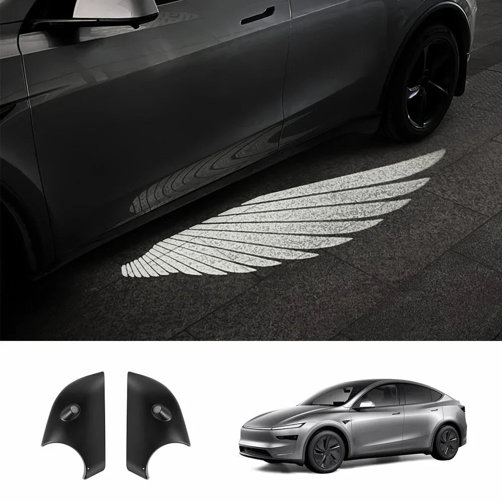 Angel Wing Side Mirror Welcome Projector Light for Tesla Model 3/Y (2017+)