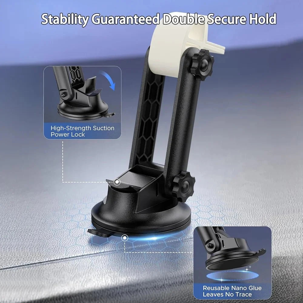 Angle-Adjustable Dashboard Suction Cup Mount for Starlink Mini