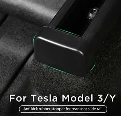 Anti-Kick Rear Seat Slide Rails Cover For Model 3/Y Accessories (2 pairs) (2017+)