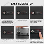 Anti-Theft Center Console Safe LockBox for Tesla Model Y Juniper 2025+ / Model 3 Highland 2024+