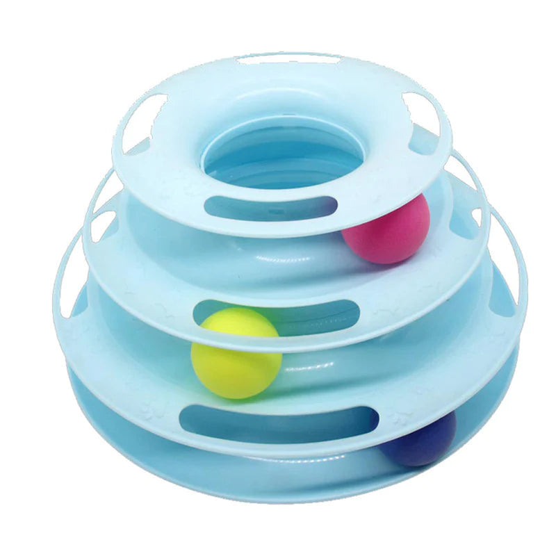 Cat Toy Tower with Tracks