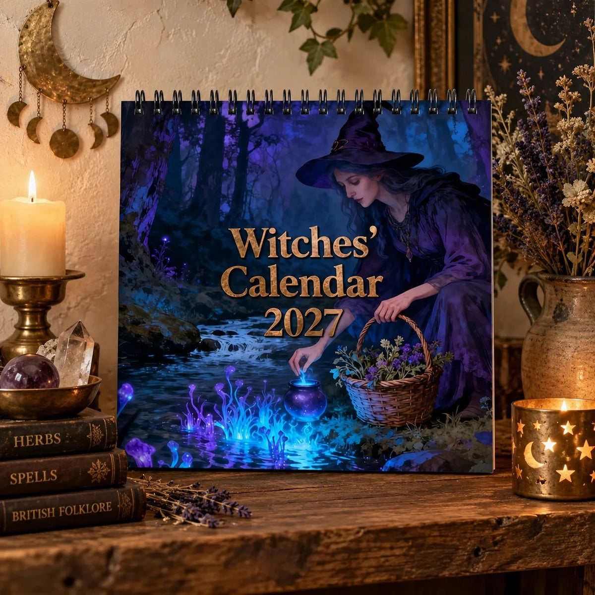 Witches’ Calendar 2027 Wall Calendar