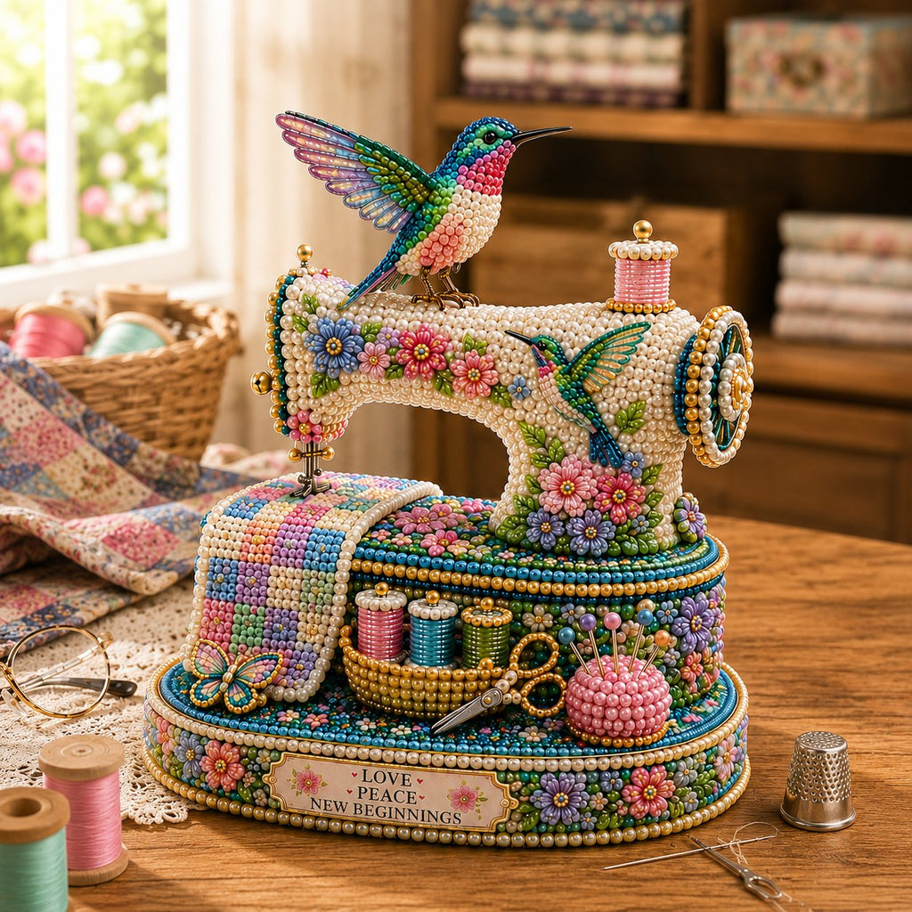 DIY Bead Kit Spring Hummingbird Sewing Theme