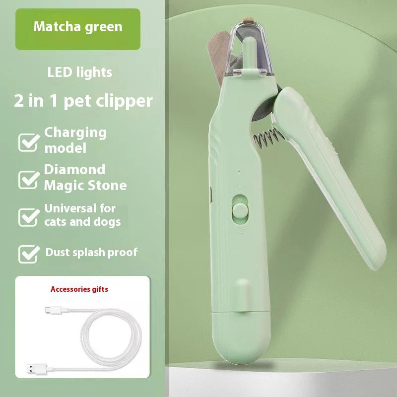 2-in-1 LED Pet Nail Clipper & Grinder