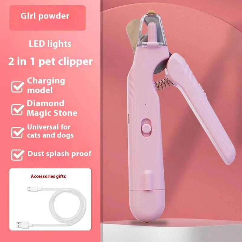 2-in-1 LED Pet Nail Clipper & Grinder