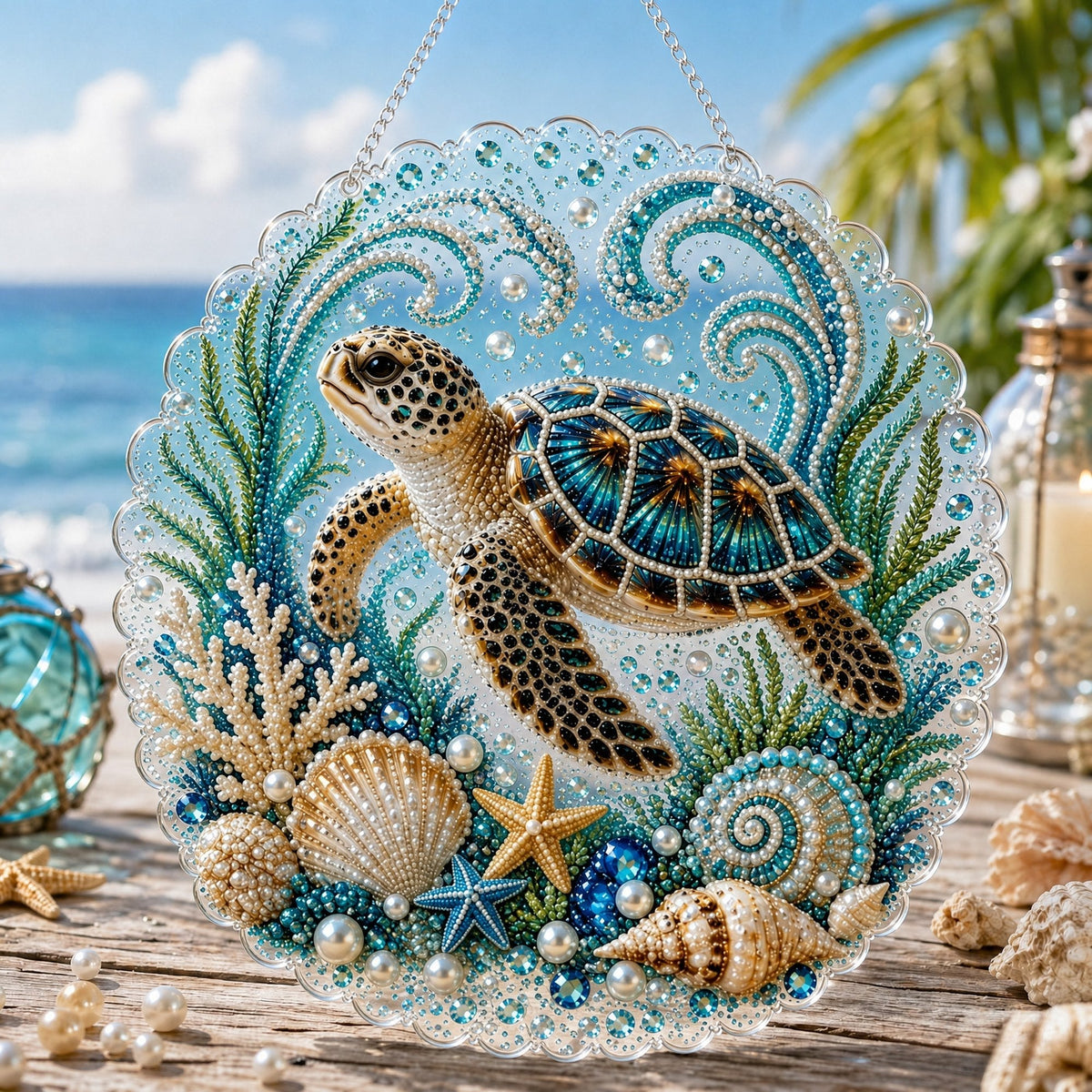 Ocean Pearl Art DIY Hanging Ornament Kit