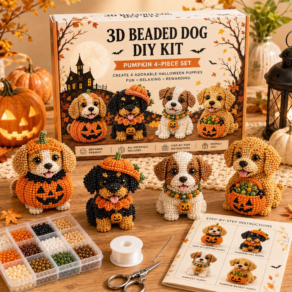 3D Beaded Dog DIY Craft Kit
