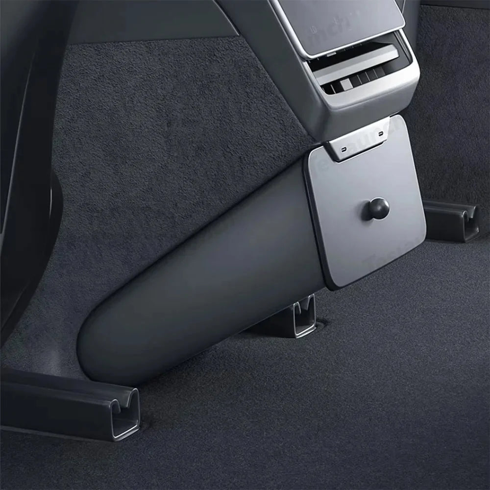 Backseat Magnetic Trash Can & Storage Box for Tesla Model Y Juniper 2025+
