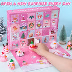 Rubber Duck Advent Calendar 2026 - 24 Christmas Rubber Ducks, Yellow or Pink