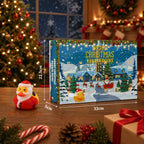 Rubber Duck Advent Calendar 2026 - 24 Christmas Rubber Ducks, Yellow or Pink