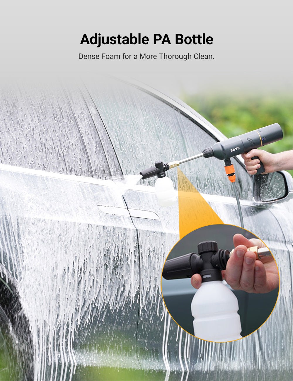 BAYU 6-in-1 Portable Car Emergency Kit | Pressure Washer + Vacuum + Jump Starter + More