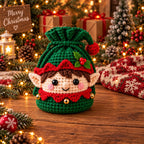 Christmas Crochet Character Gift Pouch
