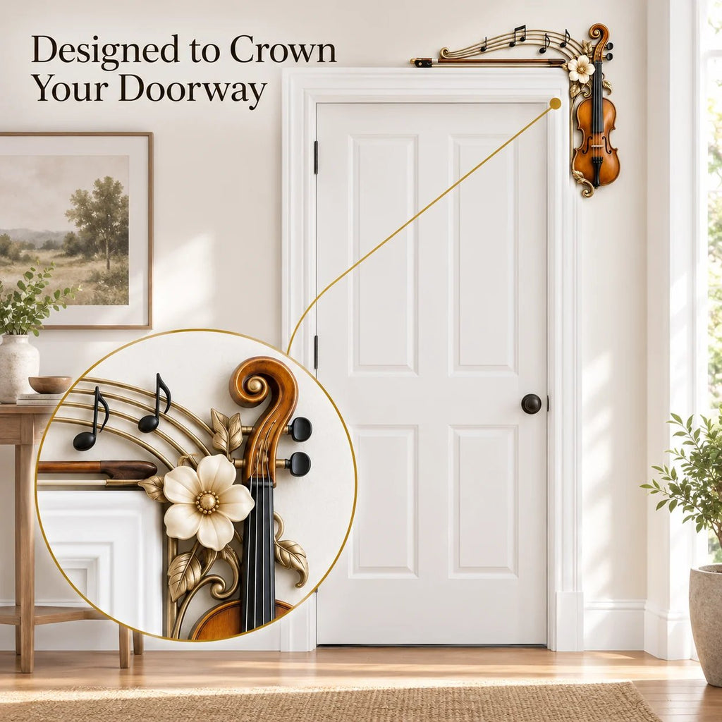 Violin & Music Notes Door Topper