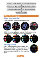 Miroken | One-Click Blood Sugar|Blood Glucose Blood Pressure ECG|ECG HRV Heart Rate Monitor Health Smart Watch
