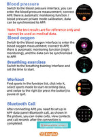 Miroken | One-Click Blood Sugar|Blood Glucose Blood Pressure ECG|ECG HRV Heart Rate Monitor Health Smart Watch