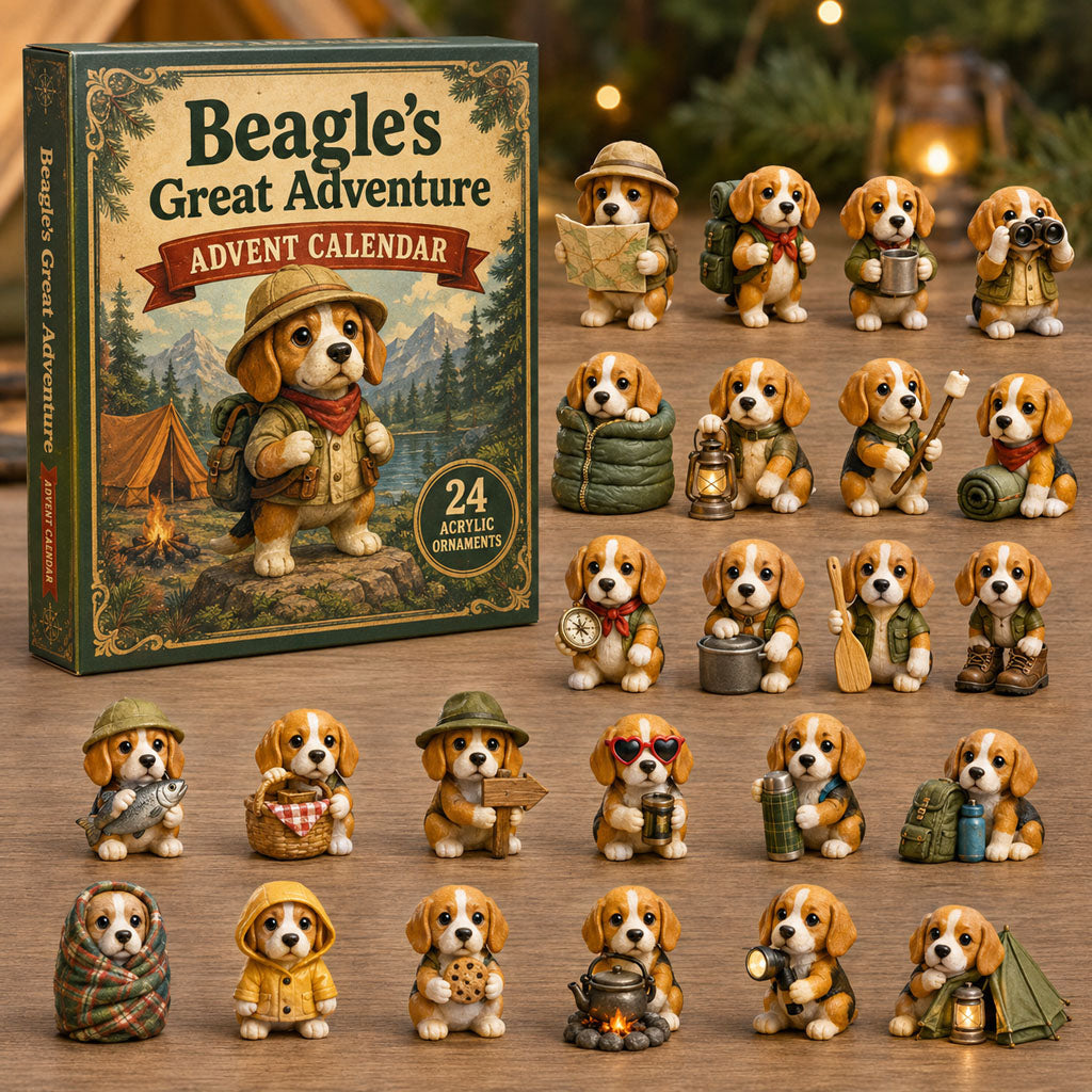Beagle Advent Calendar 2026 - 24 Beagle Christmas Ornaments
