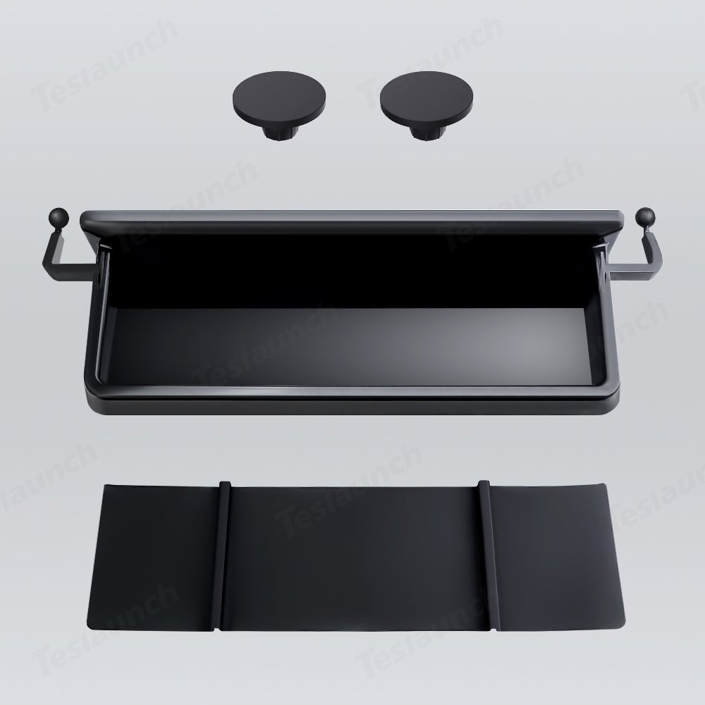 Behind Screen Storage Tray with Magnetic Phone Holder for Cybertruck